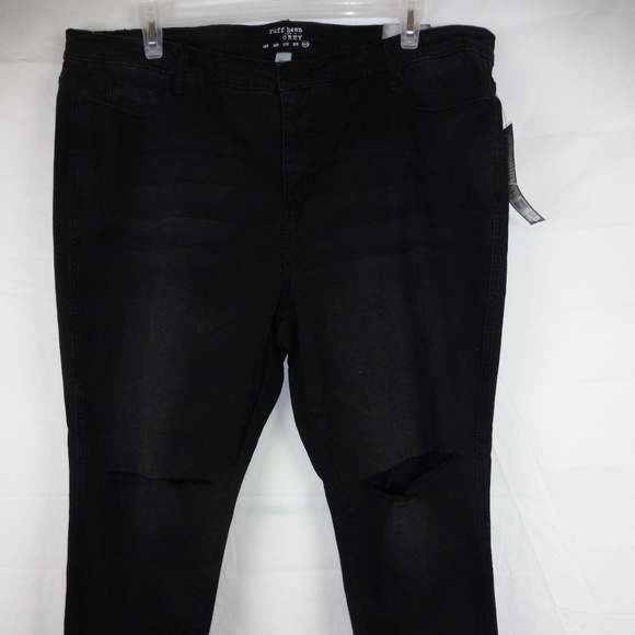 Black ruff jeans Clearance